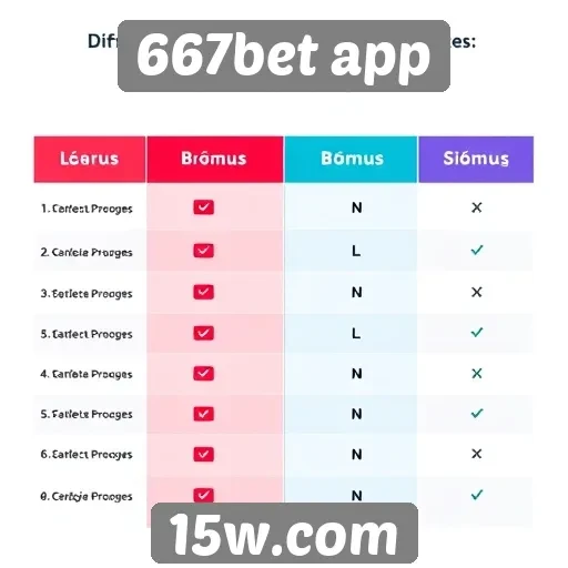 Comparativo entre 667bet app e concorrentes